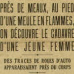 On découvre le cadavre d'une jeune femme près de Meaux