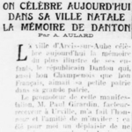 La mémoire de Danton célébrée à Arcis-sur-Aube, sa ville natale