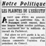 Les plaintes de l'Exécutif : La querelle entre les Parlements et le Pouvoir