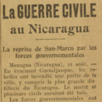 Guerre civile au Nicaragua