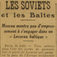 Les Soviets et les Baltes