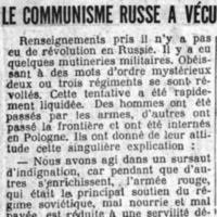Le communisme russe a vécu