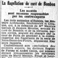 La flagellation du curé de Bombon