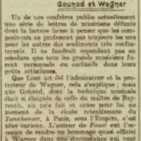 Gounod et Wagner