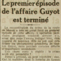 faits divers Meaux L'Oeuvre -29 août 1926