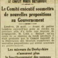Le conflit minier britannique