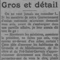 Gros et détail la chronique de Bernard Gervaise