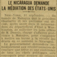 Le Nicaragua demande la médiation des Etats-Unis