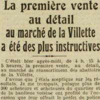La vente au détail aux Halles