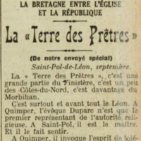 La Bretagne "Terre des Prêtres"