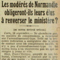 Les parlementaires normands et le régime des économies