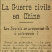 Les soviets vont-ils intervenir dans la guerre civile en Chine