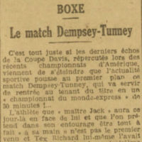 les All Blacks et Dempsey vs Gene Tunney