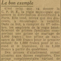 le bon exemple