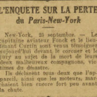 L'enquête sur l'accident du Sikorsky S-35