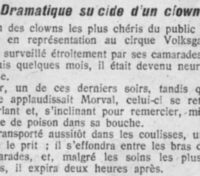 le suicide du clown