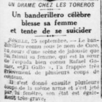 Les faits divers 5 - 26 septembre 1926 Le Quotidien