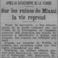 Sur les ruines de Miami la vie reprend