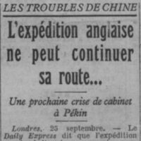 Les troubles de Chine