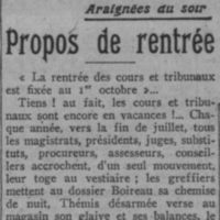 Les vacances judiciaires