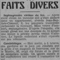 l'Homme Libre fait divers 29 septembre 1926