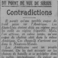 Les Américains soufflent le chaud et le froid