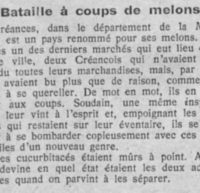 bataille à coups de melons