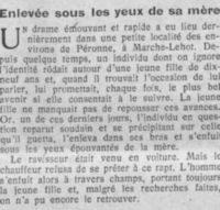 enlevée sous les yeux de sa mère