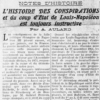 Le coup d'Etat de Louis-Napoléon Bonaparte
