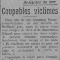 Coupables victimes
