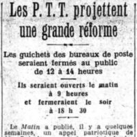 La grande réforme de la Poste