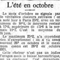 L'été en octobre
