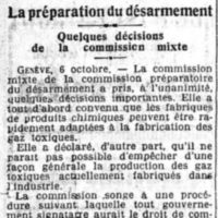 La préparation du désarmement