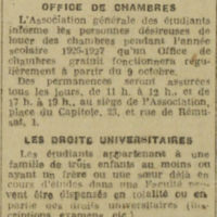 nouvelles des universités