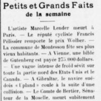 petits et grands faits
