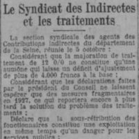 contributions indirectes et traitement