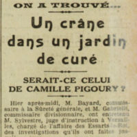 crâne dans un jardin