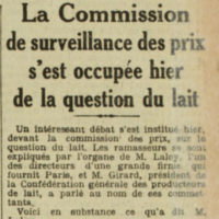 le prix du lait