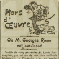 Georges Rème est surclassé