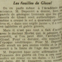 Les fouilles de Glozel