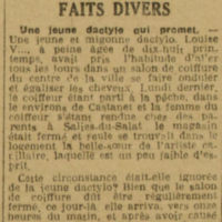 faits divers La dépêche