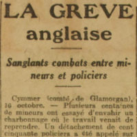 combats entre mineurs et policiers