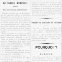 au conseil municipal