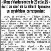 Georges Rème roi de l'évasion