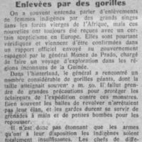 enlevées par des gorilles