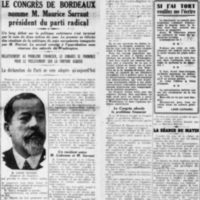 congrès de Bordeaux 1926 parti radical