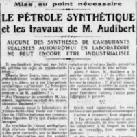 pétrole synthétique