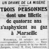 faits divers Le Quotidien 17 octobre 1926