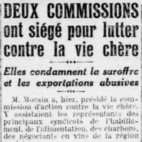 Deux commissions pour lutter contre la vie chère