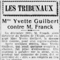 Le Quotidien 20 octobre 1926 les tribunaux